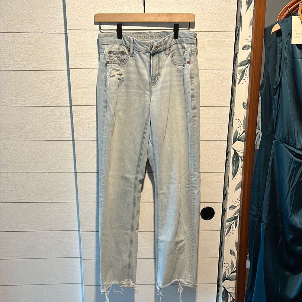 American Eagle Outfitters Blue Straight Leg Jeans